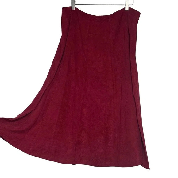 Avenue 14/16 red button down blazer & matching size 16 long skirt - Picture 7 of 11